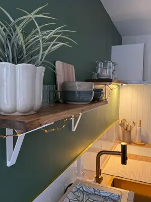 Cuisine ou kitchenette dans l'établissement L'écrin de la villa des roses