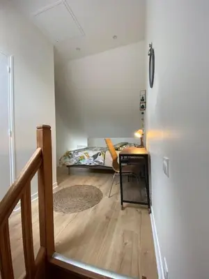 Un ou plusieurs lits dans un hébergement de l'établissement Petite maison indépendante à 7mn de la plage