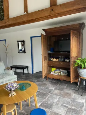 Télévision ou salle de divertissement dans l'établissement Saphir Baie Mont Saint Michel