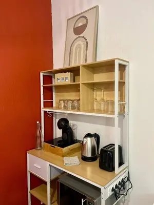 Cuisine ou kitchenette dans l'établissement Le Quiet Spot, plein coeur de Bayeux