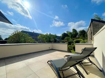 Vue générale sur la montagne ou vue sur la montagne depuis l'appartement