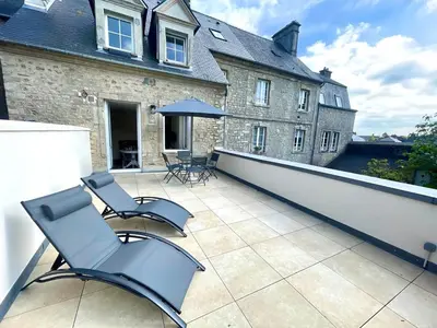 Balcon ou terrasse dans l'établissement Maison Cornat, Numéro 3, La terrasse