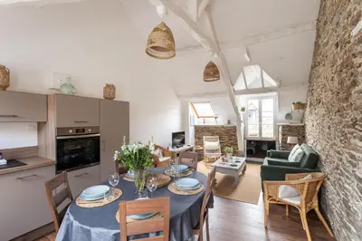 Cuisine ou kitchenette dans l'établissement Rêve Emeraude - 100m de la Plage