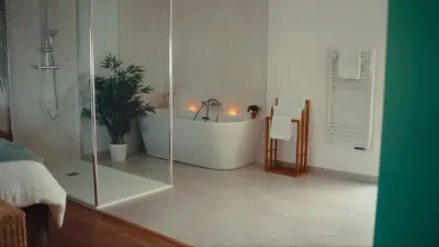 Salle de bains dans l'établissement Le Spa SAJ