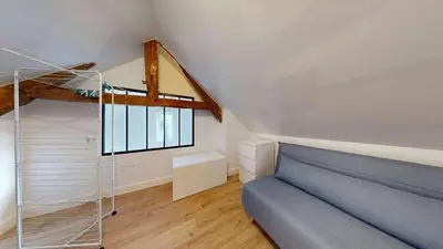 Coin salon dans l'établissement Maison cosy à 2 pas de la mer - Séjour à deux
