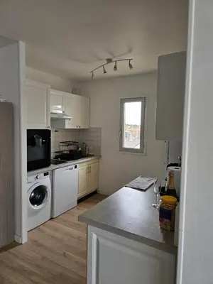 Cuisine ou kitchenette dans l'établissement Appartement Effet Mer