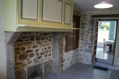 Cuisine ou kitchenette dans l'établissement Le Clos des Capitaines, entre mer et campagne