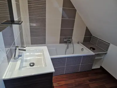 Salle de bains dans l'établissement p'tite maison de PH