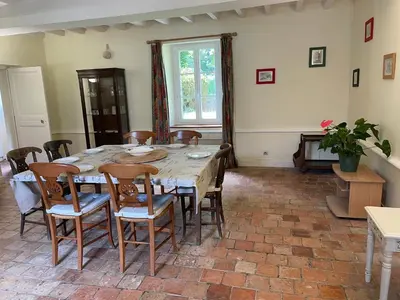 Coin salon dans l'établissement Maison spacieuse entre Bois Mer et Marais