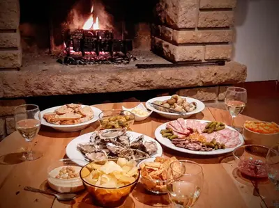 Nourriture dans la maison de vacances ou à proximité