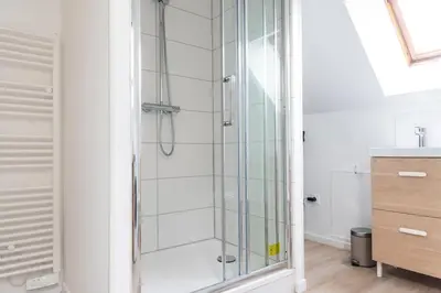 Salle de bains dans l'établissement Studio central et cosy à Caen