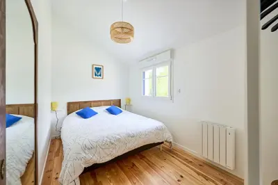 Un ou plusieurs lits dans un hébergement de l'établissement La Maison Valnotte - Proche du port de Carteret