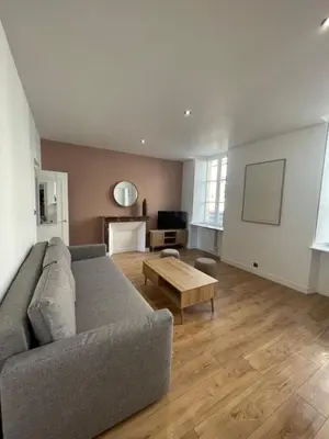 Coin salon dans l'établissement Appartement Centre ville Historique