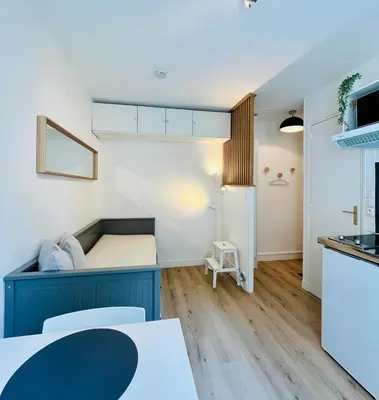 Cuisine ou kitchenette dans l'établissement Le Petit Guillaume