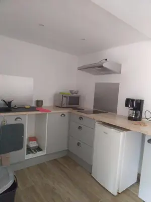 Cuisine ou kitchenette dans l'établissement gite