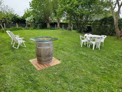 Jardin de l'établissement La Parenthèse Normande, Location maison avec jardin