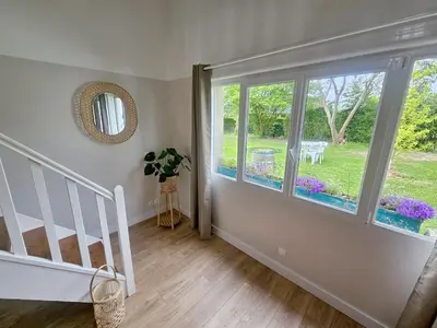 Jardin de l'établissement La Parenthèse Normande, Location maison avec jardin