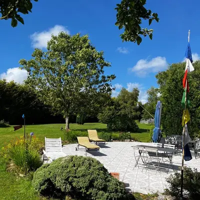Jardin de l'établissement La Maison de la Hulotte