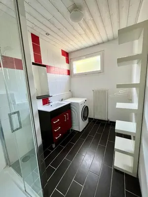 Salle de bains dans l'établissement Le Grand Air
