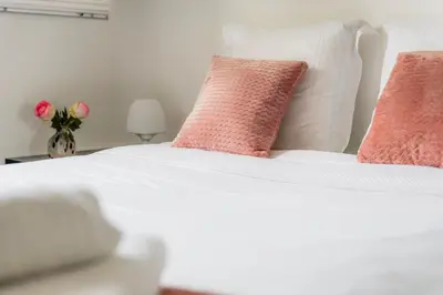 Un ou plusieurs lits dans un hébergement de l'établissement L'escale Ranvillaise - Maison 3 chambres - By Primo