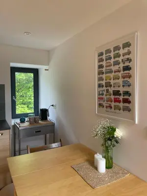 Coin salon dans l'établissement Peaceful countryside loft