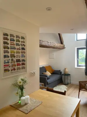Coin salon dans l'établissement Peaceful countryside loft