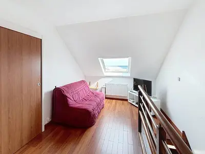 Un ou plusieurs lits dans un hébergement de l'établissement Duplex 3 Pièces, 6 Pers., Vue Mer, Parking Privé - FR-1-465-130
