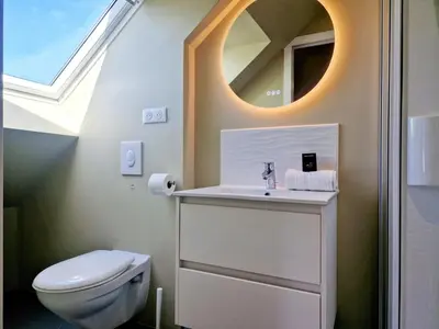 Salle de bains dans l'établissement L'Ermitage Cosy