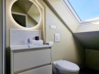Salle de bains dans l'établissement L'Ermitage Scandi