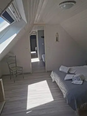 Un ou plusieurs lits dans un hébergement de l'établissement Chalet familial L'Abri Côtier