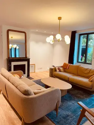 Coin salon dans l'établissement Maison Yodée