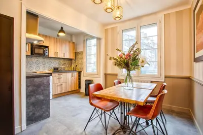 Cuisine ou kitchenette dans l'établissement Maison NASTIA