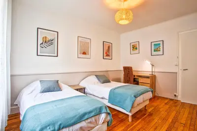 Un ou plusieurs lits dans un hébergement de l'établissement Maison NASTIA