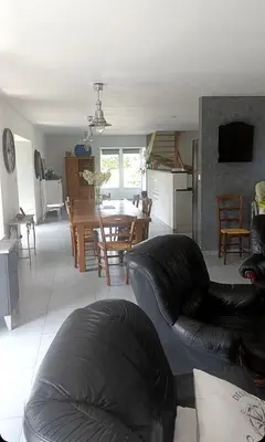 Cuisine ou kitchenette dans l'établissement Gîte du Moulin