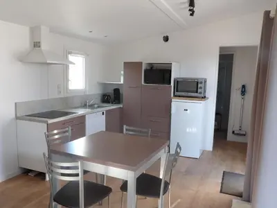 Cuisine ou kitchenette dans l'établissement Chalet du Chesnot , Aucey-la-Plaine