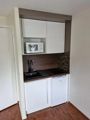 Cuisine ou kitchenette dans l'établissement Douglas