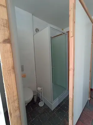 Salle de bains dans l'établissement Gite d'étape