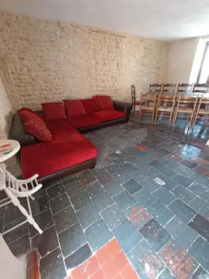 Coin salon dans l'établissement Gite d'étape
