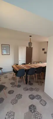 Coin salon dans l'établissement Villa du homard bleu