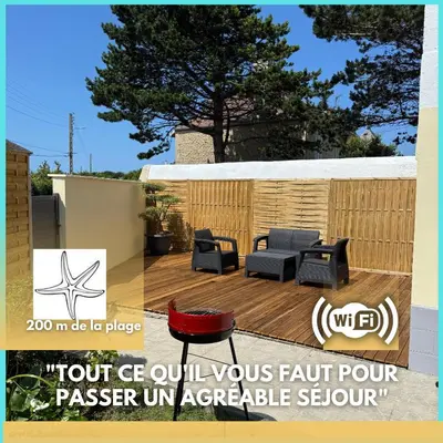Plan de l'établissement Chez Sylviane Rez-de-Chaussée 200 m de la mer