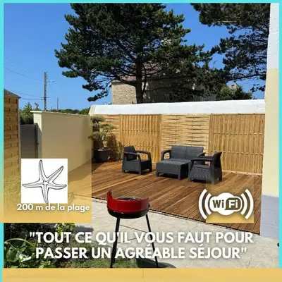 Chez Sylviane Rez-de-Chaussée 200 m de la mer