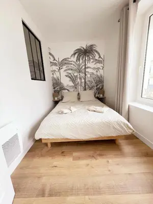 Un ou plusieurs lits dans un hébergement de l'établissement La Maison de Mélou