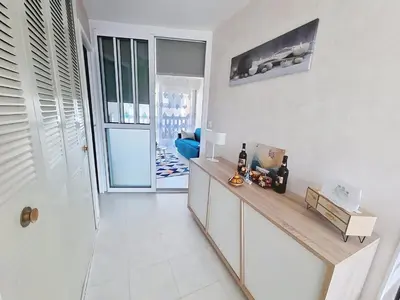 Cuisine ou kitchenette dans l'établissement Appartement cosy 4 pers proche mer avec parking - FR-1-746-34