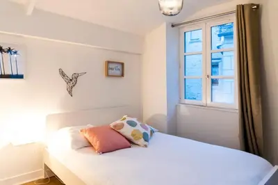 Un ou plusieurs lits dans un hébergement de l'établissement Duplex sur cour, Rue Caponière