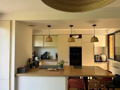 Cuisine ou kitchenette dans l'établissement Caen, très jolie maison à deux pas du mémorial
