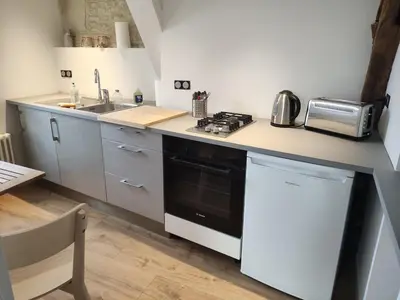 Cuisine ou kitchenette dans l'établissement Centre Historique de Caen