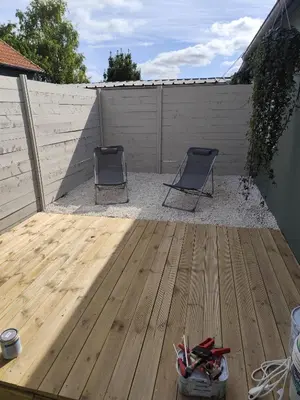 Balcon ou terrasse dans l'établissement Appartement Camélia