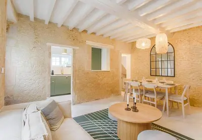 Coin salon dans l'établissement Maison Spa et Sauna, Cœur de la Normandie