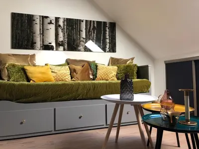 Coin salon dans l'établissement appartement cosy