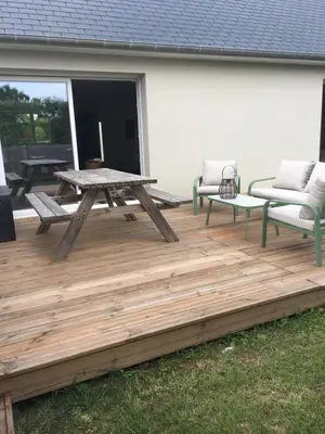 Jardin de l'établissement Émeraude baie Mont Saint Michel